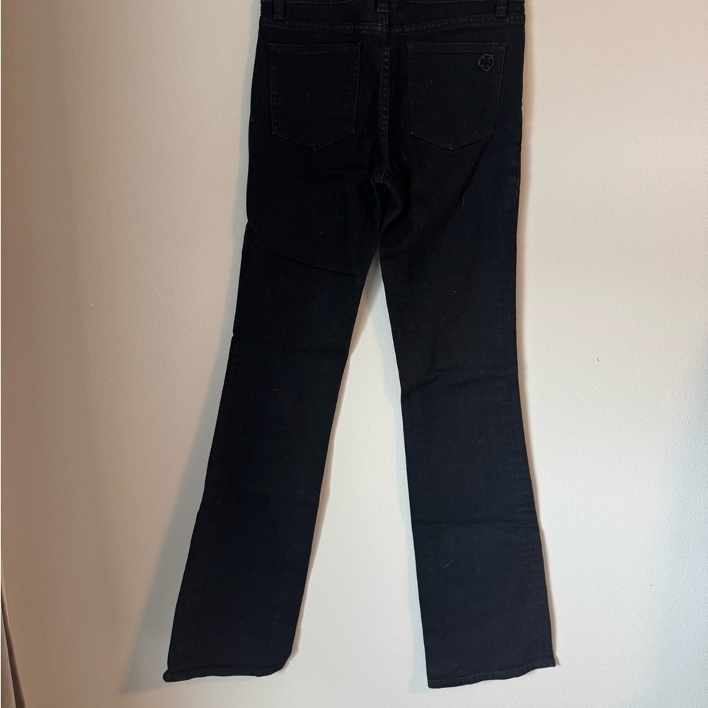 Tory Burch Women’s Bootcut Jeans in Black - Picture 4 of 6